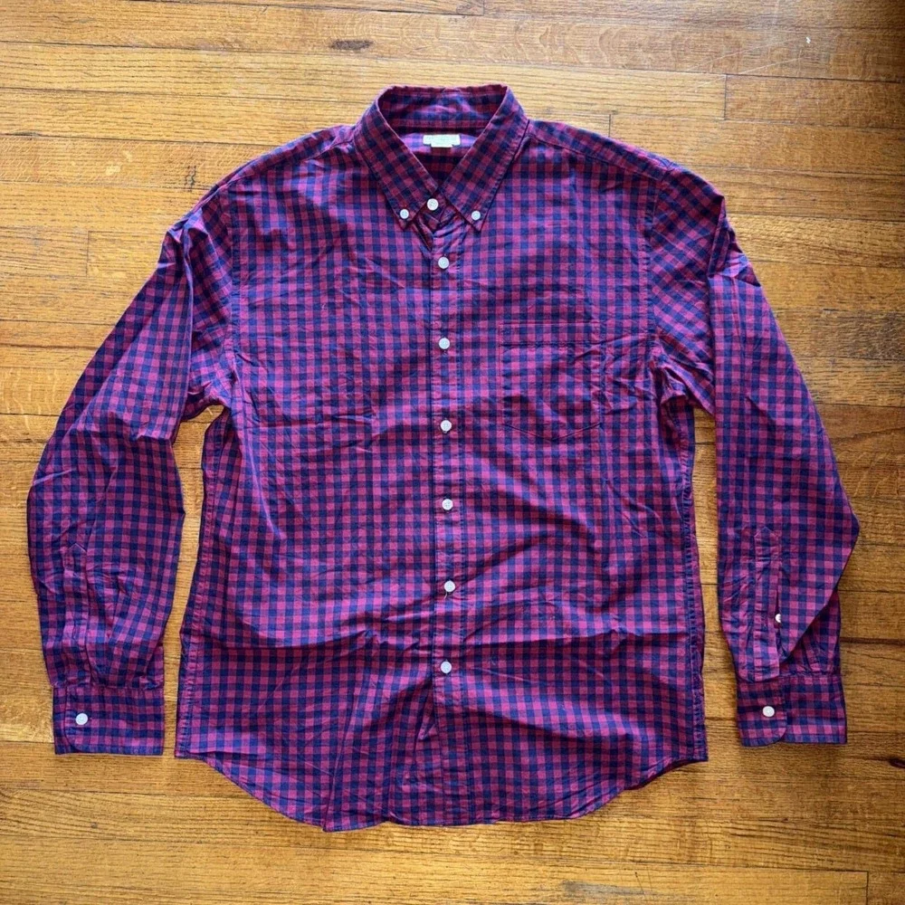 J. Crew Classic Woven Long Sleeve Button Down Size Large